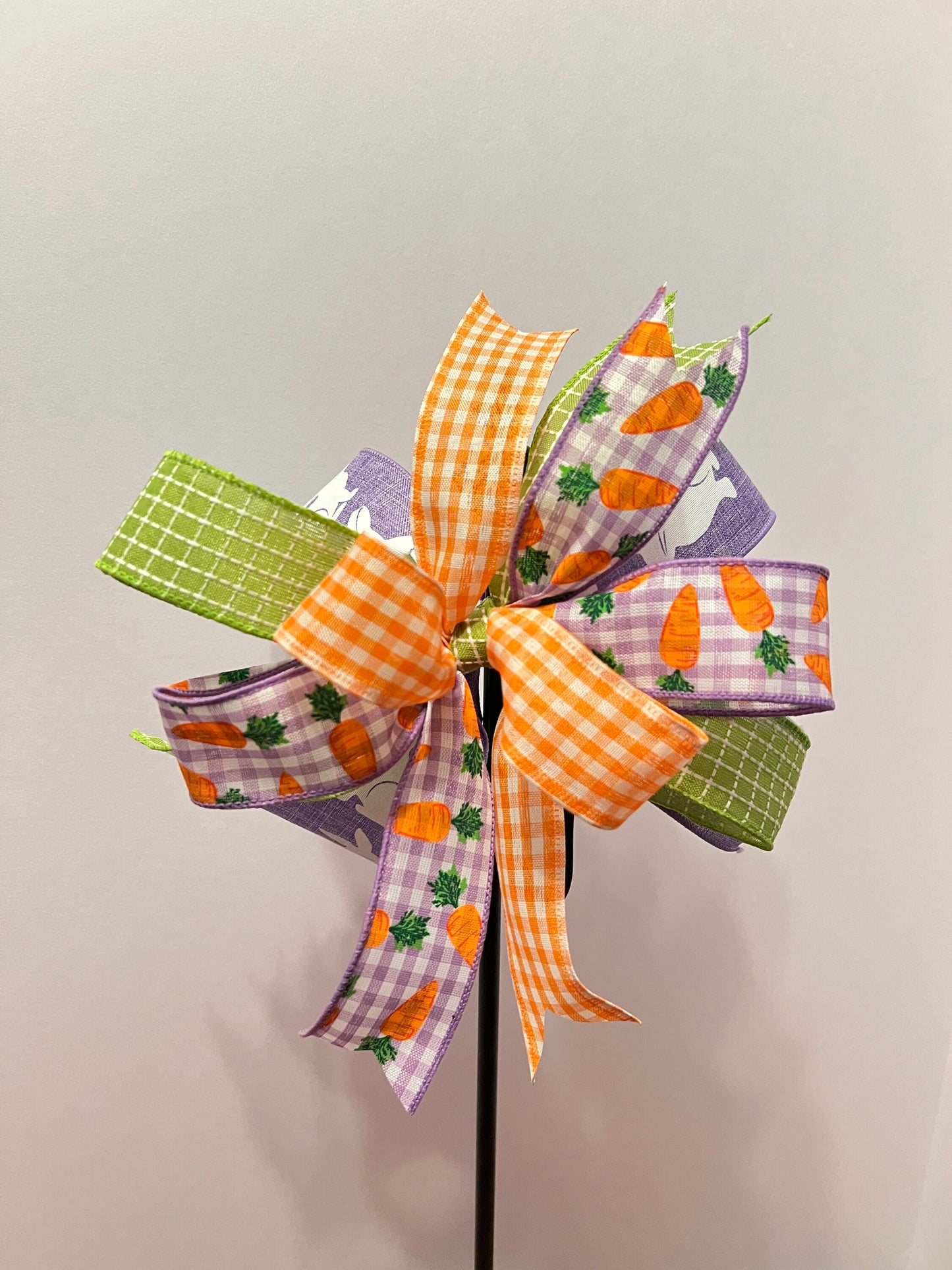 Easter Carrot Lantern Bow, Easter Bow, Easter Wreath Bow, Easter Door Hanger Bow, Easter Gift, Birthday Gift