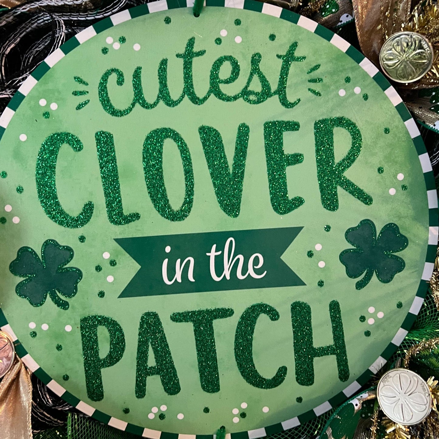 St Patrick’s Day Wreath, Front Door Decor, St. Patricks Day Wreath, Green and Gold Wreath, St. Patricks Day Front Porch, Saint Patty