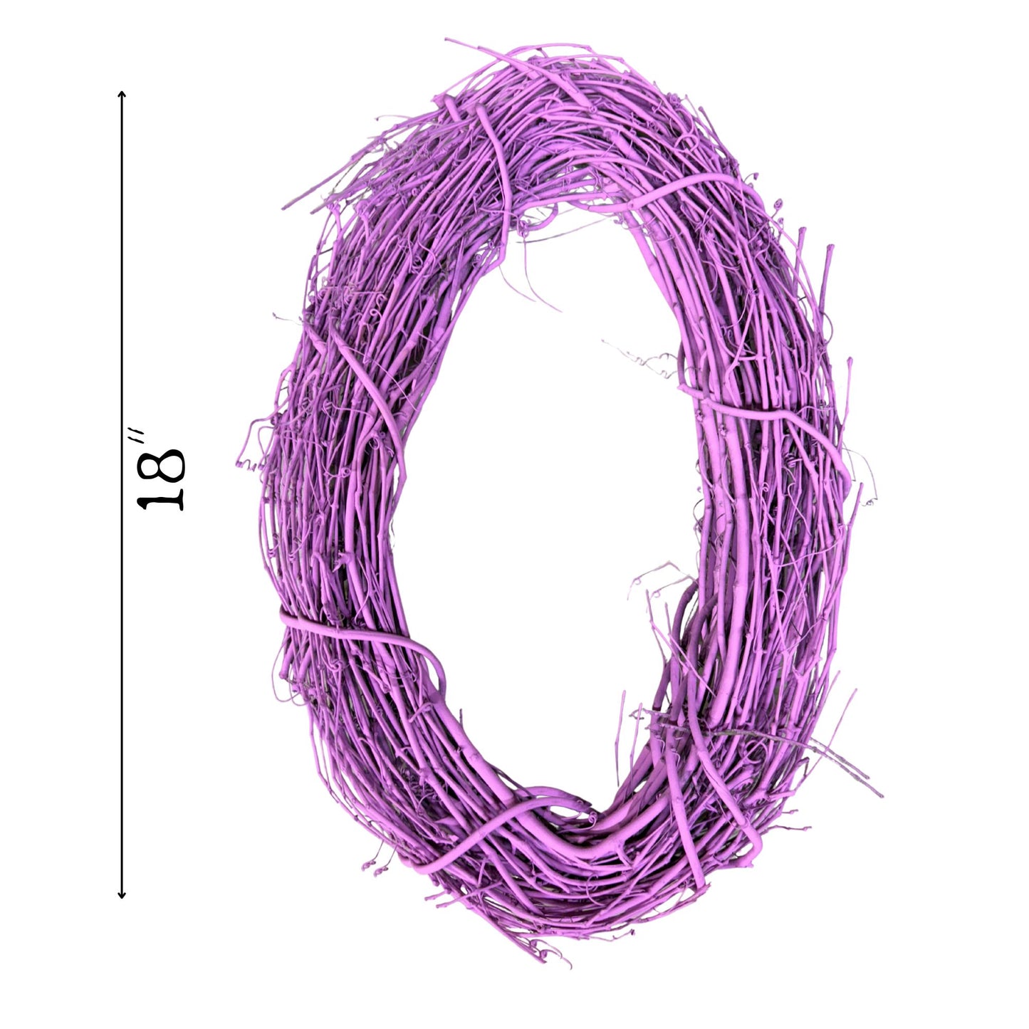 Painted Pink Grapevine| Painted Oval Grapevine