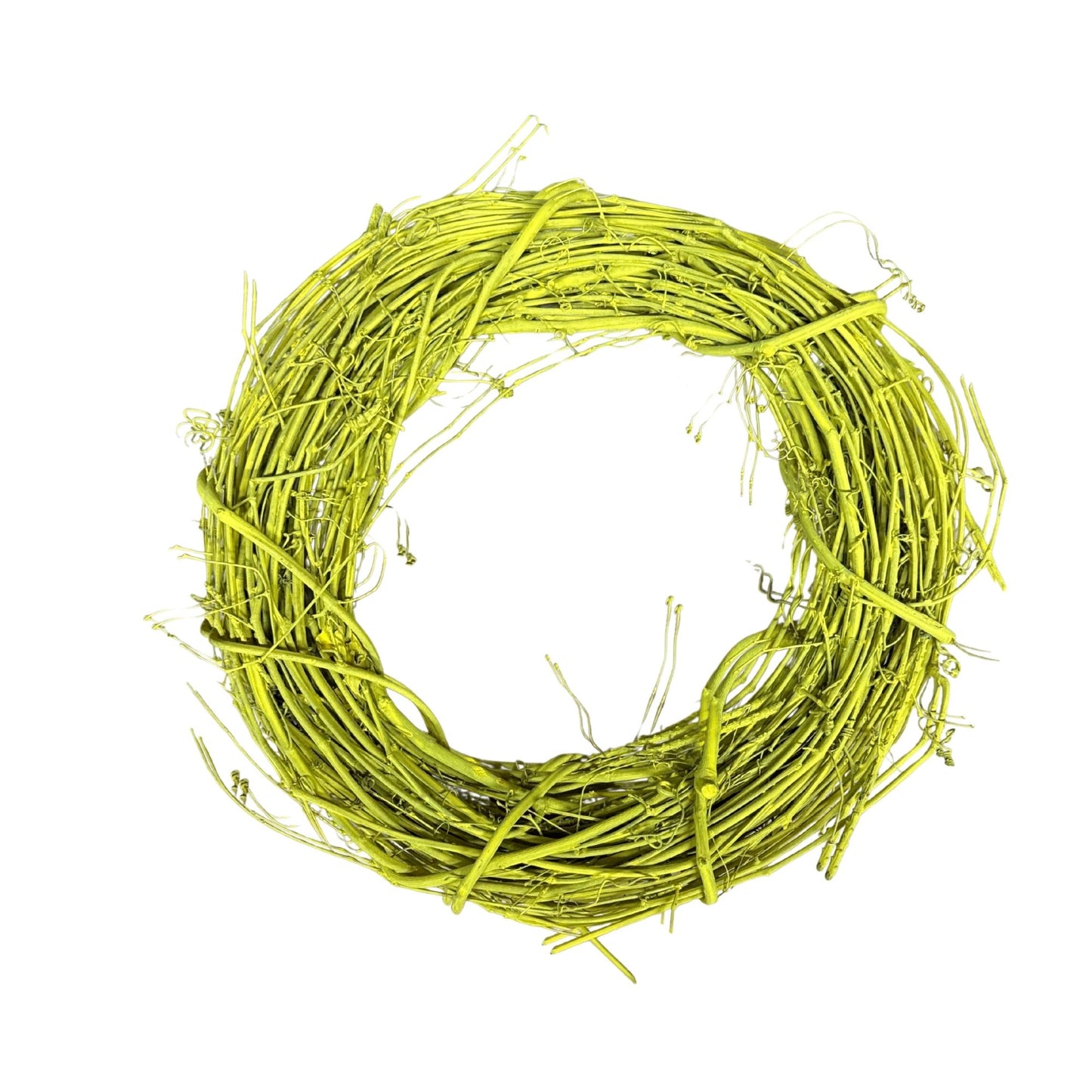 14” Round Yellow Grapevine