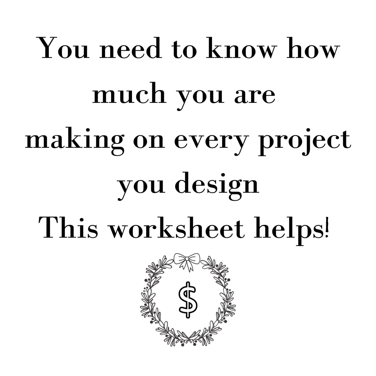 Wreath Makers Pricing Worksheet, Wreathing Worksheet, Wreath Crafter Pricing Sheet, Wreath Makers Worksheet, Wreath Makers Digital Download