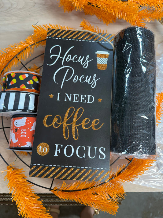 Hocus Pocus Coffee Wreath Kit