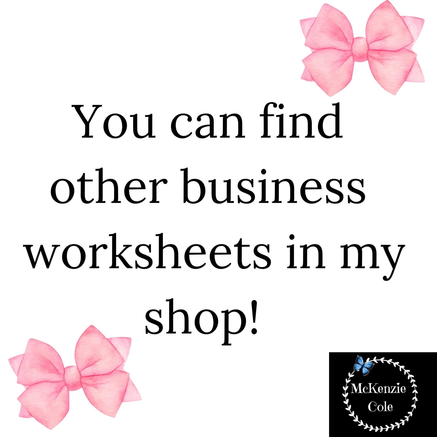 Bow Selling Worksheet for Shop Owners, Bow Cost Worksheet, Bow Worksheets, Bow Calculator, Business Worksheets, Selling Bows