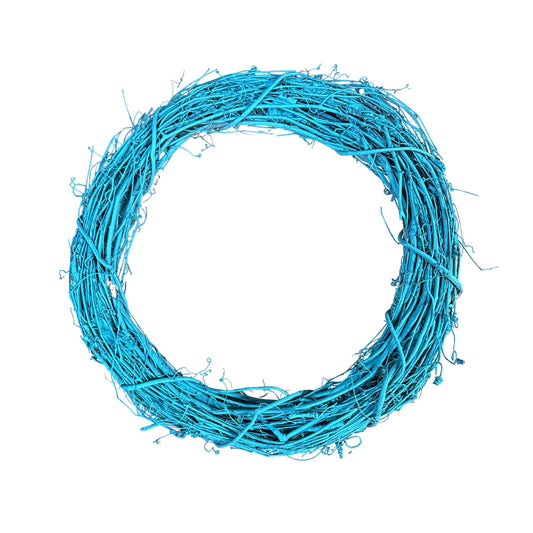 18” Round Turquoise Grapevine