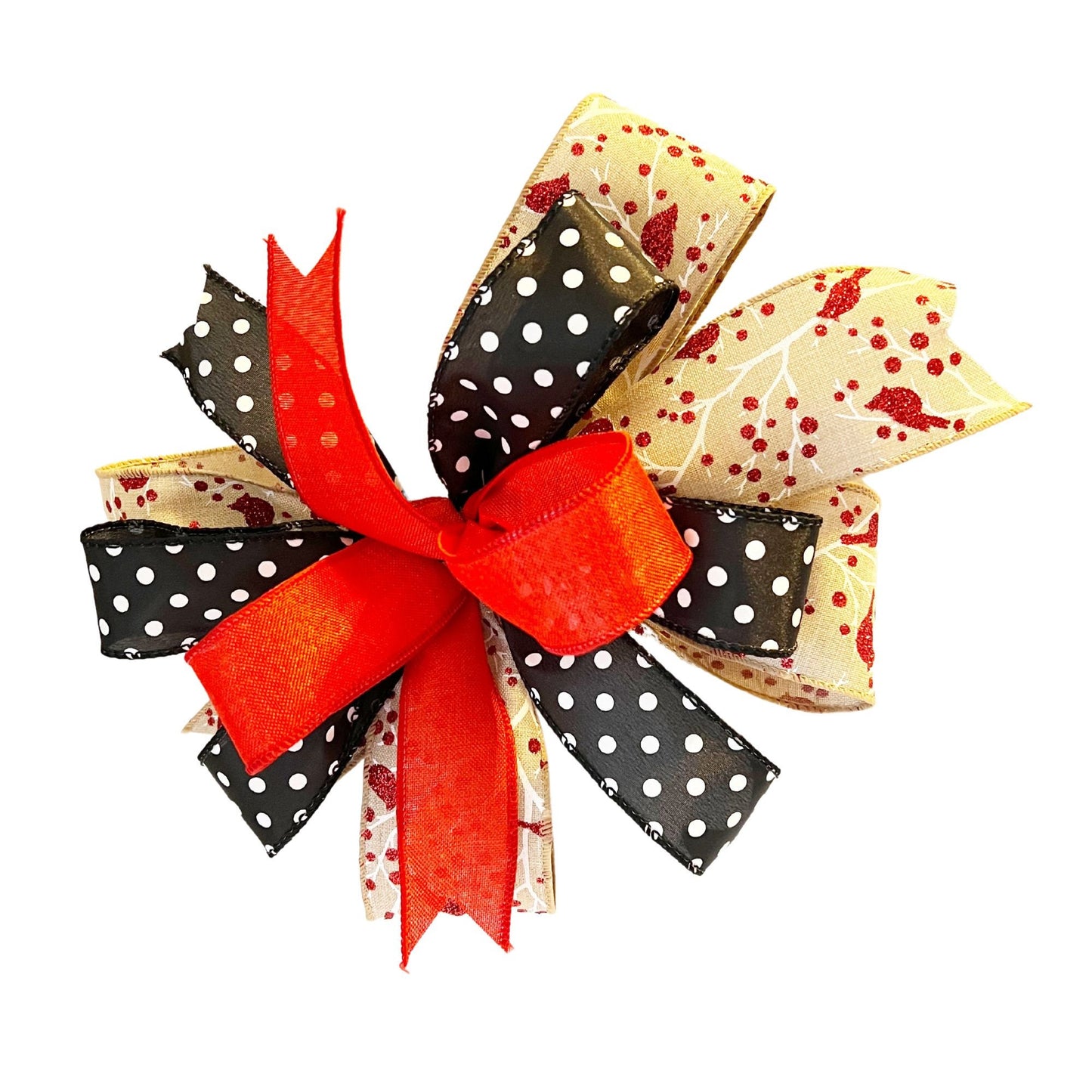 Cardinal Lantern Bows, Cardinal Blow, Winter Lantern Bows, Christmas Gift, Winter Decor