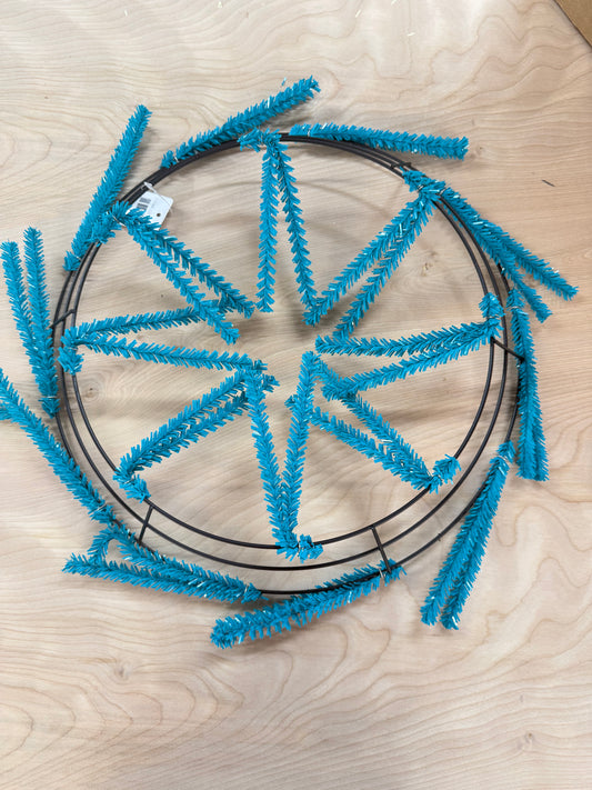 Turquoise Wreath Work Forms (5) Pack