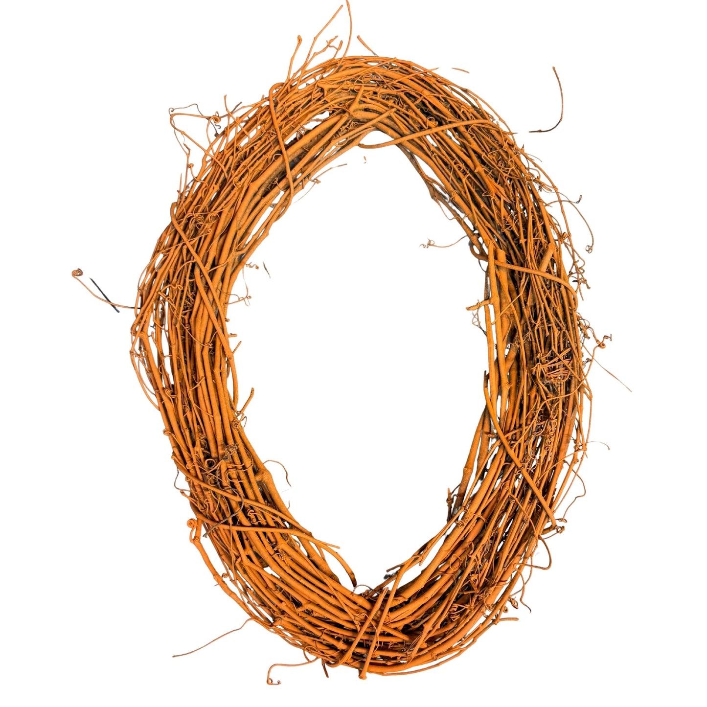 18” Oval Orange Grapevine