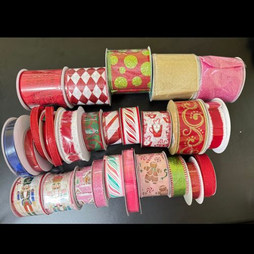 Christmas Bow Course: 6 Designer Bows + Bonus Tree Topper+Ribbon Theme Printable